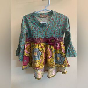 Jelly the Pug Heather Collection Highlow Tunic Shirt Dress Size 4